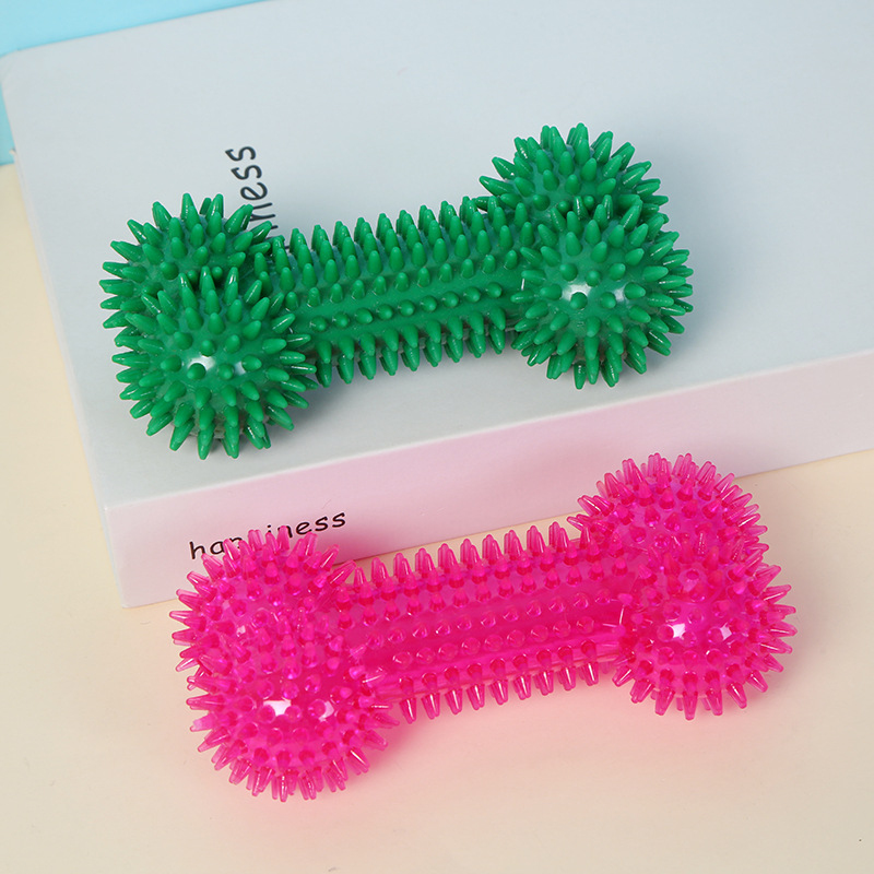 Pet Dog Chew Toy Bone-Shaped S - Interactive Squeaky Plush Dog Toy 评论和价格
