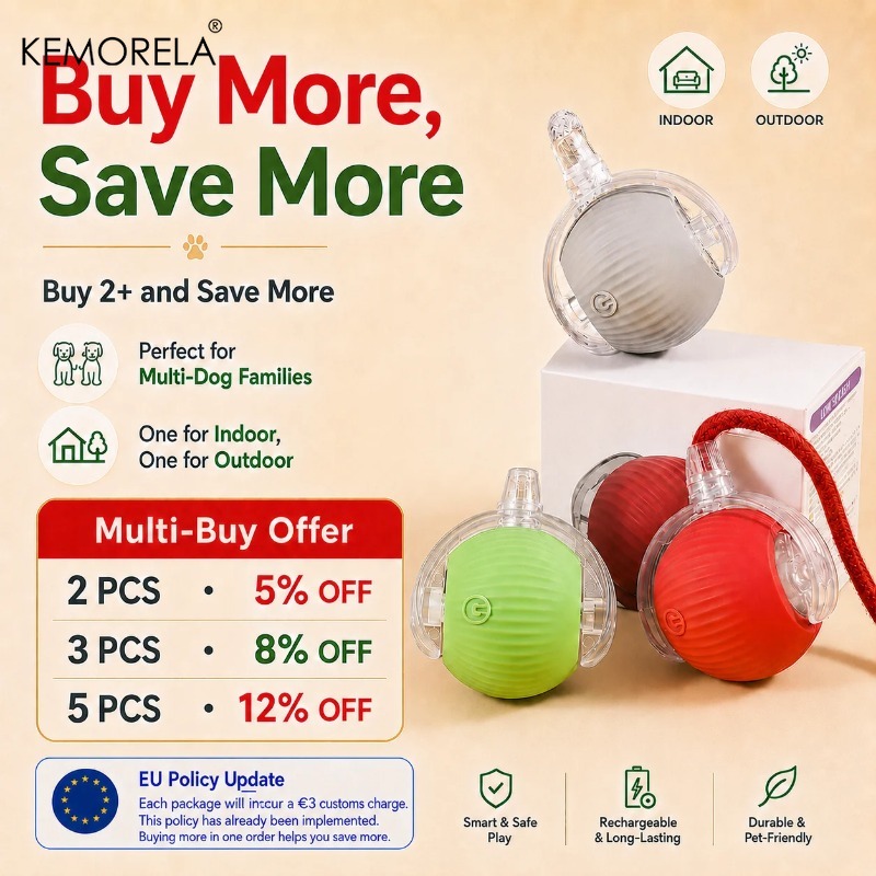 New Dog Interactive Ball Toy A - Automatic Moving Dog Ball 评论和价格