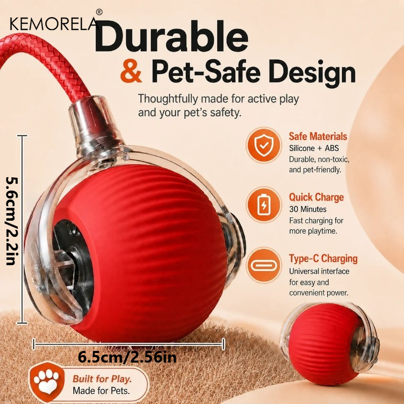 New Dog Interactive Ball Toy A - Automatic Moving Dog Ball 评论和价格