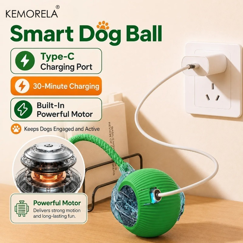 New Dog Interactive Ball Toy A - Automatic Moving Dog Ball 评论和价格